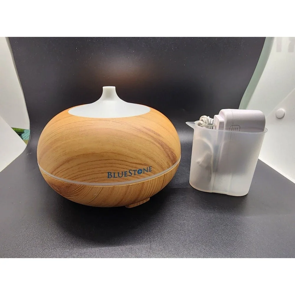 Bluestone Ultrasonic Aroma Diffuser, woodgrain finish Open Box Never Used - Picture 1 of 14